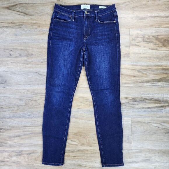☔️🔸️Frame Blue Le High Skinny Leg Jeans Size 6/28 - Picture 3 of 14
